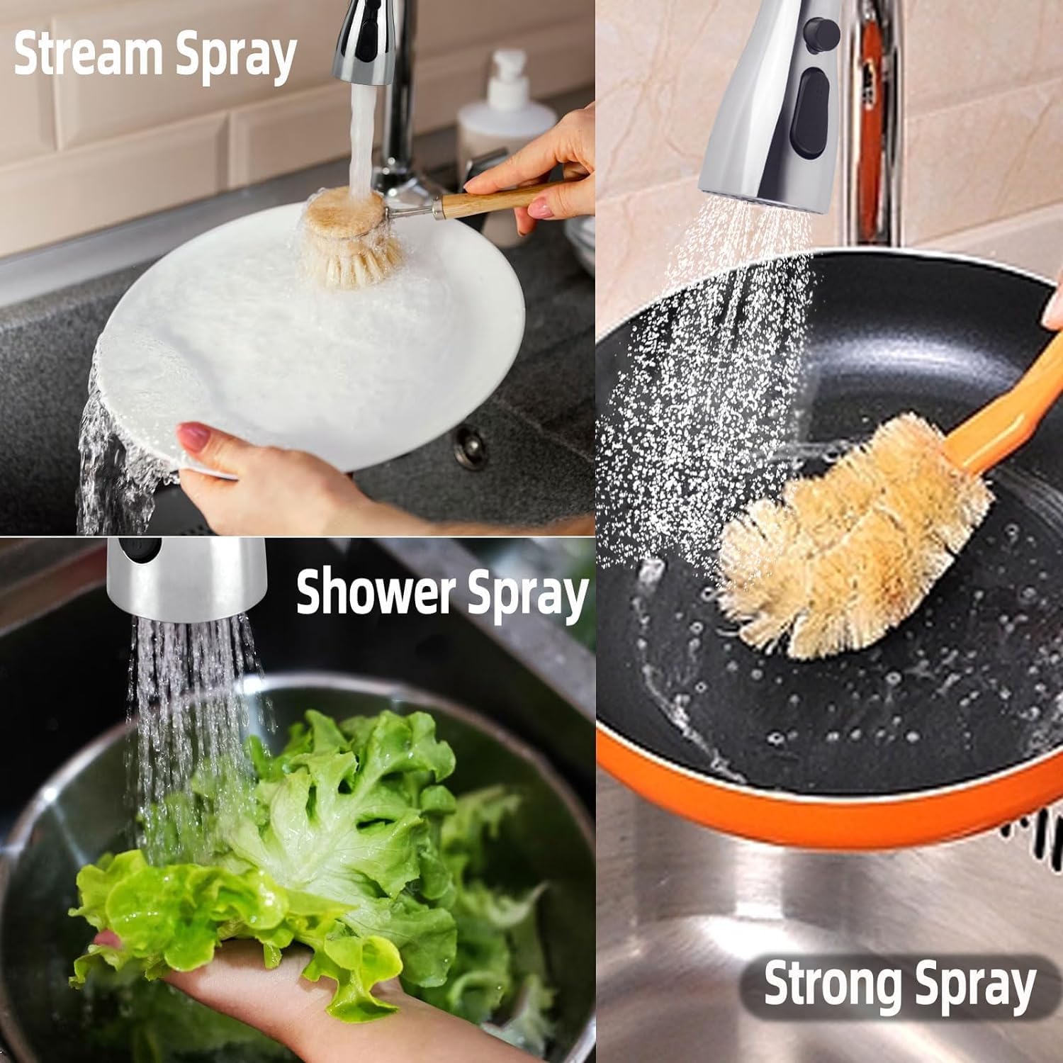 3 Modes Kitchen Sink Faucet