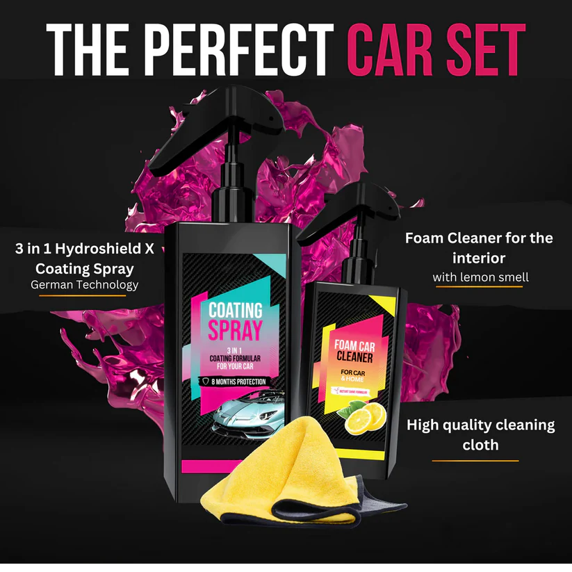 Coating Spray and Foam Car Cleaner 200ml (Combo) - 00