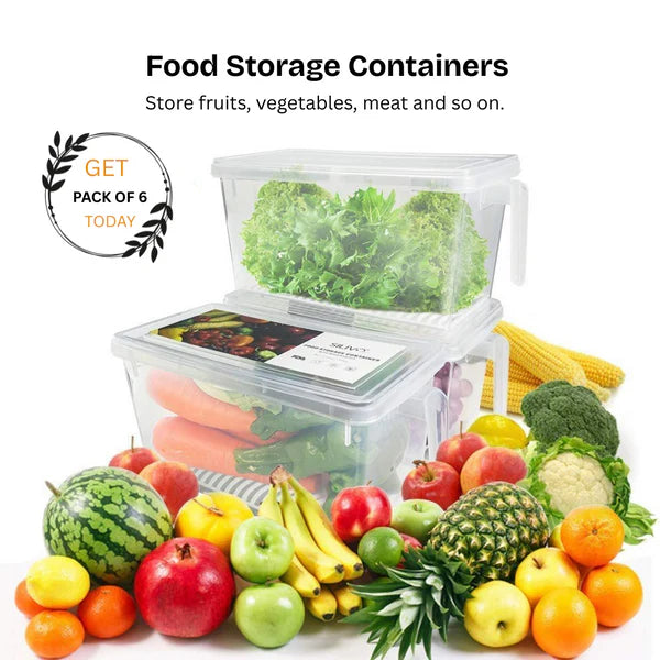 Multipurpose Fridge storage containers & jar Set (Pack of 6)